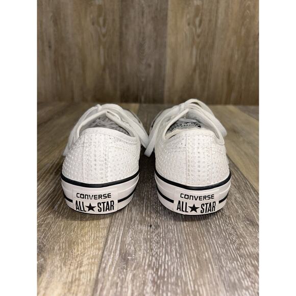 Converse White Perforated Women’s US Size 7 Chuck Taylor All Star 551625F Shoes - Picture 7 of 11